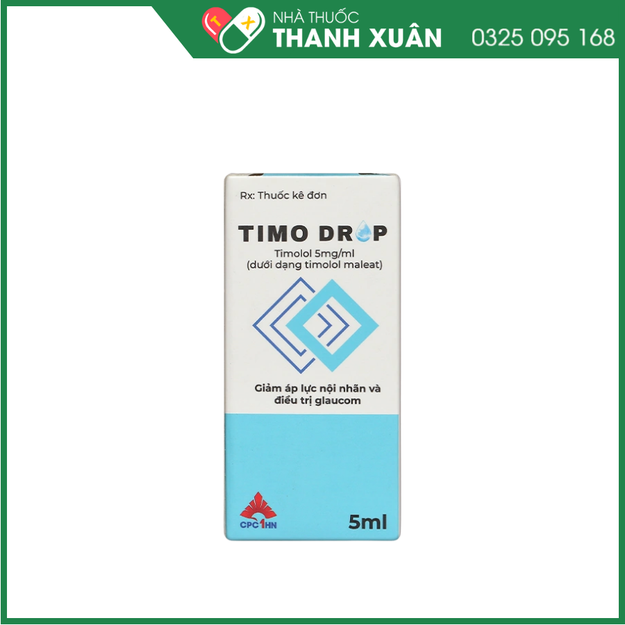 Timo Drop giảm áp lực nội nhãn, trị Glaucom